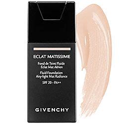 givenchy fluid foundation airy light mat radiance spf 20